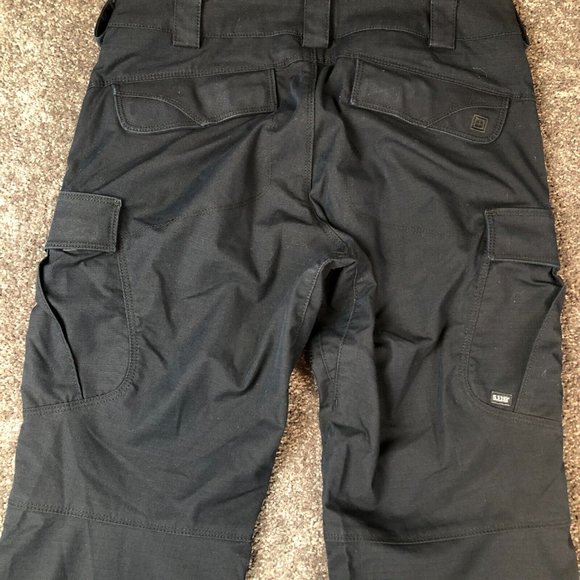 5.11 Tactical Pants Womens 10 Blue Cargo Rip Stop Hiking Tactical Workwear EMT - Picture 10 of 10